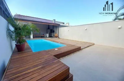 Oportunidade!! casa 2 dormitórios com piscina, churrasqueira à venda - guaratuba
