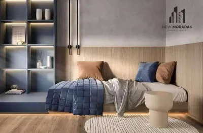 Apartamento à venda, 30 m² por r$ 394.700,00 - portão - curitiba/pr