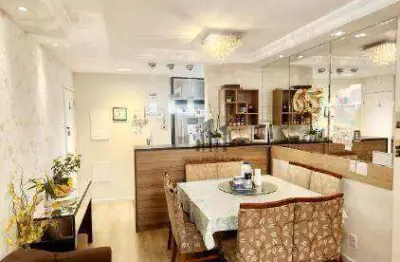 Apartamento com 3 dormitórios à venda, com 68m² - guaíra - curitiba/pr