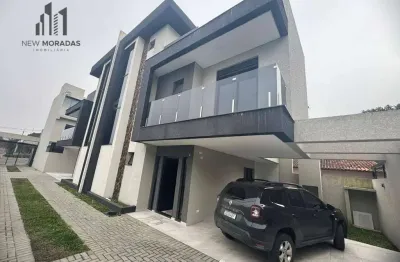 Sobrado em condomínio, com 3 dormitórios à venda, 139 m² - xaxim - curitiba