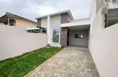 Casa à venda no bairro fazenda velha, em araucária, com 3 quartos, sendo um suíte, sala ampla, cozinha, banheiro social, além de garagem para 2 carros