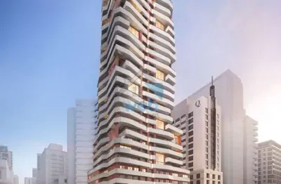 Qoya residence - apartamentos à venda no batel, com plantas studio, 1 dormitório (suíte), 2 dormitórios (1 suíte), 2 suítes e duplex 3 suítes.