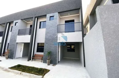 Sobrados em condomínio à venda na região do rio bonito, no bairro campo de santana, com três quartos, sala, cozinha, lavabo e banheiro.