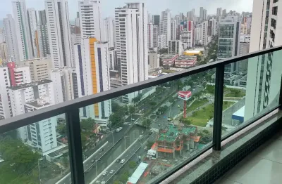 Venha morar, no melhor de boa viagem. andar alto, nascente, vista mar
