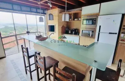 Casa com vista panorâmica para o mar e lagoa – morro da ferrugem, garopaba/sc