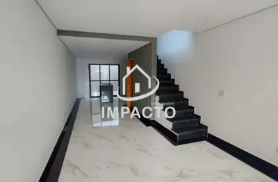 Sobrado novo com 3 dormitórios sendo 1 suíte, quintal com área gourmet e 2 vagas à venda