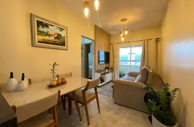 Apartamento mobiliado 2 quartos 200m da praia a venda - vila caiçara em praia grande/sp