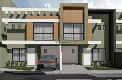 Casa alto padrão com 3 quartos, 130m² privativos, 2 vagas de garagem, no portão, curitiba - pr.