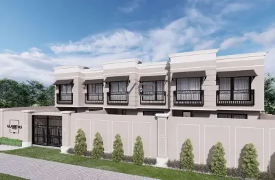 Casa sobrado, com 3 suites, 151 m² privativos, 2 vagas de garagem, no bom retiro, curitiba - pr.