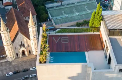 Apartamento cobertura triplex, com 4 quartos, 548 m² privativos, 4 vagas de garagem, no cabral, curitiba - pr.