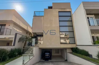 Casa em condomínio com 3 quartos, 257 m² privativos, 3 vagas de garagem, no fazendinha, curitiba - pr.