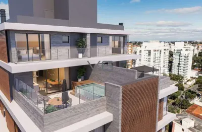 Apartamento alto padrão, com 4 suítes, 303 m² privativos, 5 vagas de garagem, no bigorrilho, curitiba - pr.