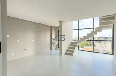 Cobertura duplex com 3 quartos, 142 m² privativos, 2 vagas de garagem, no seminário, curitiba - pr.