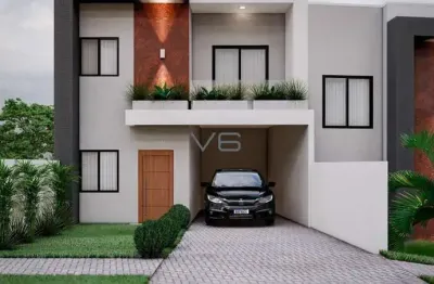 Casa padrão com 3 quartos, 170m² privativos, 2 vagas de garagem, no abranches, curitiba - pr.