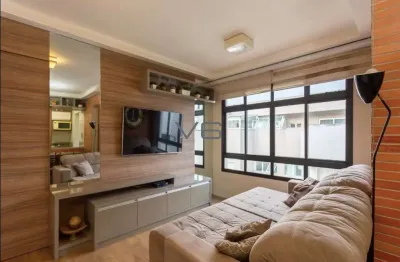 Apartamento cobertura duplex, com 127.56m² privativos, 2 quartos, 2 vagas de garagem, no vila izabel, curitiba - pr