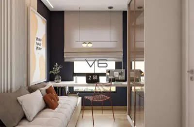 Apartamento padrão com 79,36 m² privativos, 3 quartos, 1 suíte, 2 vagas de garagem, no água verde, curitiba-pr