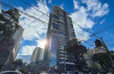 Apartamento alto padrão com 155,4 m² privativos, 3 suítes, 3 vagas de garagem, no agua verde, curitiba-pr