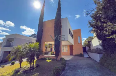 Sobrado alto padrão com 3 quartos, 330m² privativos, 7 vagas de garagem, em alphaville graciosa, pinhais-pr.