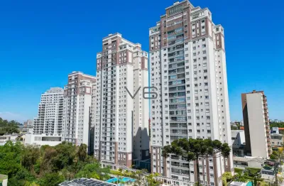 Apartamento mobiliado alto padrão, 3 suítes, 4 vagas de garagem, 128,27m² de área privativa, no condomínio le jardin, curitiba-pr.