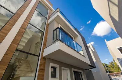 Casa em condomínio fechado com 3 quartos à venda na rua miguel felipe daher, 213, orleans, curitiba, 130 m2 por r$ 998.900