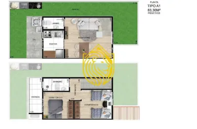 Casa com 2 quartos à venda no Santa Luzia, Guaratinguetá 