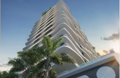 Invista com classe: studio frente mar com  vista permanente - ideal para morar e rentabilizar!