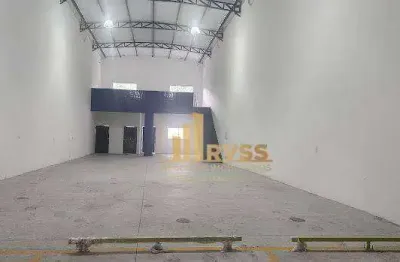 Galpão/depósito/armazém a/c 313m², h= 7m, 2 wc, mezanino 45m² recém-construído