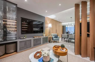 Belissimo Apartamento 120m², todo (Planejado, Decorado e Mobiliado), 3 Dormitórios sendo 1 Suíte e 2 Vagas