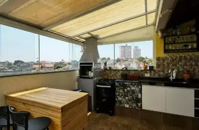 Cobertura de 119m², disponível para locação - 3.000,00 - parque são vicente - mauá/sp