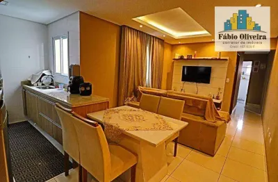 Cobertura com 2 dormitórios à venda, 55 m² por r$ 350.000,00 - vila guarani - santo andré/sp