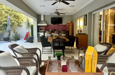 Casa sobrado de alto padrão para venda no condomínio residencial alphaville dom pedro, campinas/ sp