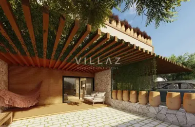 Therê residence – casas com terraço e lareira no centro de garopaba | villaz