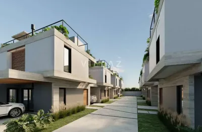 Casa no ferraz em condomínio c/ 2 suítes, terraço vista mar – garopaba