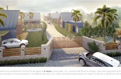 Casa ecoeficiente em condomínio de 9 casas na Barra de Ibiraquera - SC
