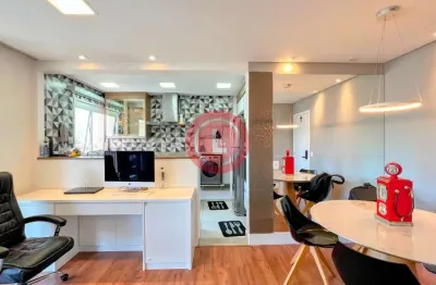 Apartamento de 86m2 com 2 quartos (sala ampliada) e 2 vagas, à venda no royale tresor! jardim bela vista em santo andré sp!
