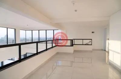 Salão comercial (rooftop) de alto padrão em santo andré-sp, bairro parque jaçatuba  3 salas, 2 banheiros, 141,00 m² de área