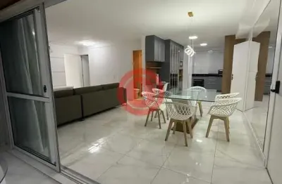 Apartamento para locação no Centro de Santo André-SP: 2 quartos, 2 suítes, 2 salas, 3 banheiros, 2 vagas, 128m²