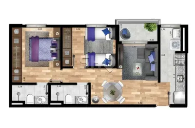 Apartamento com 2 quartos à venda na rua padre agostinho de matos, 28, parada inglesa, são paulo, 55 m2 por r$ 530.000
