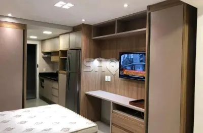 Apartamento com 1 quarto para alugar na avenida pavão, 974, indianópolis, são paulo, 30 m2 por r$ 3.450