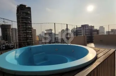 Cobertura com 4 quartos para alugar na rua doutor virgílio de carvalho pinto, 271, pinheiros, são paulo, 218 m2 por r$ 11.000