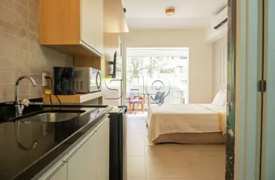 Apartamento com 1 quarto à venda na rua girassol, 1280, vila madalena, são paulo, 26 m2 por r$ 495.000