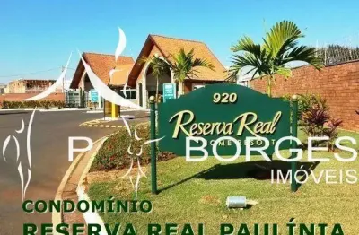 Casa em condomínio fechado à venda em reserva real, paulínia 