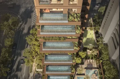 Apartamento de luxo 448m2 em frente ao parque areião com piscina na varanda, 1 por andar e vaga gigante para ram e vaga para esportivo de alto luxo