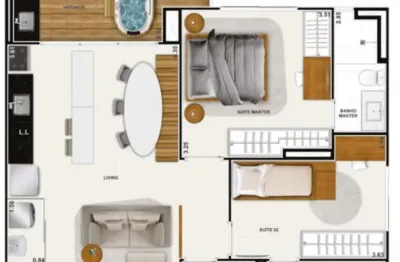 Apartamento com 2 quartos à venda na Rua T 55, 00, Setor Bueno, Goiânia