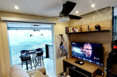 Apartamento 72m² à venda - 2 dormitórios - varanda gourmet - vila valparaíso, santo andré - sp