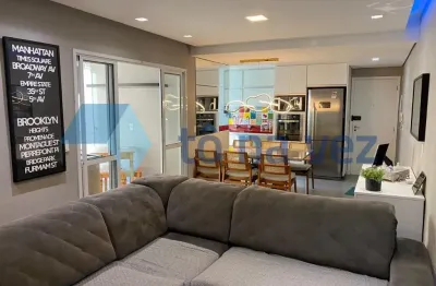 Apartamento porteira fechada à venda - varanda gourmet - 3 dormitórios- vila valparaíso, santo andré