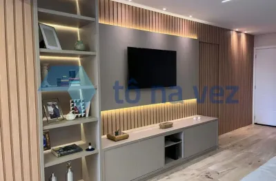 Apartamento 103m² à venda com 3 dormitórios e varanda gourmet - vila assunção - santo andré - sp