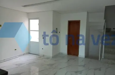 Sobrado à venda com 105m² , 2 dormitórios e espaço gourmet em utinga - santo andré - sp