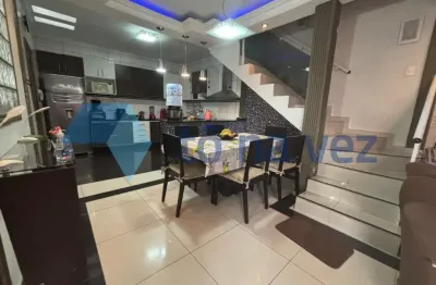 Sobrado à venda com 190m² e 3 dormitórios na vila alzira - santo andré - sp