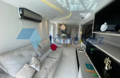 Cobertura com 196m² 3 dormitórios no guarujá à venda ou locação